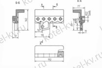 Держатель правый 5 отверстий 00.7003.005 Т 220.13.003
